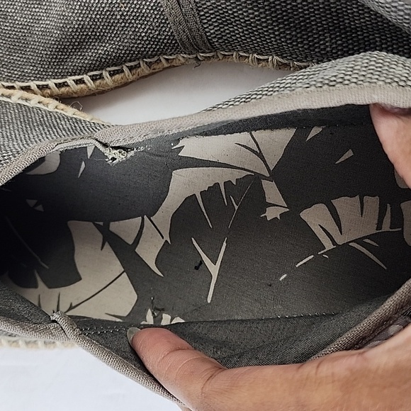 NEW H&M Men's Gray Espadrille Sandals Traditional Jute Soles, sz 10.5 - Picture 7 of 12